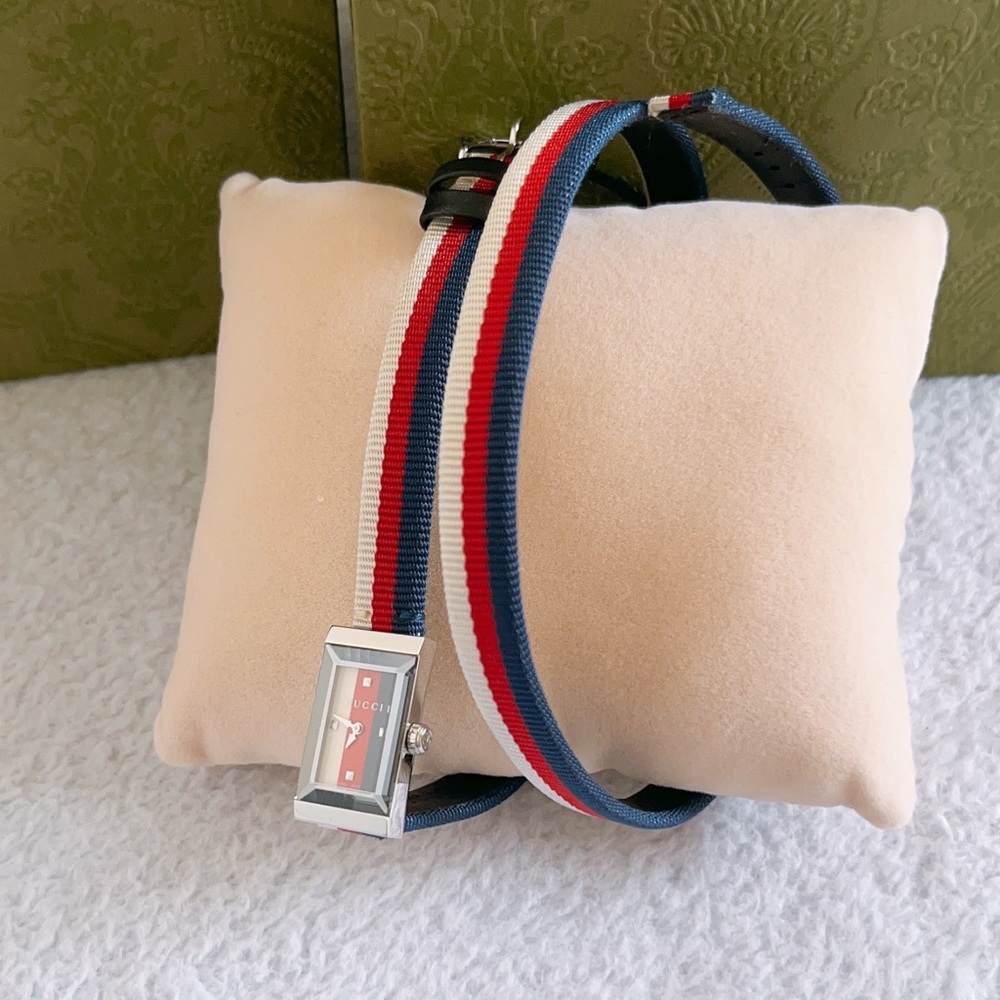 Gucci G-Frame Multicolored Dial Quartz Nylon Women's Watch